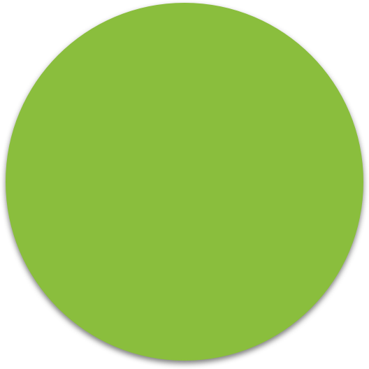 Cercle vert superposé à l'image du soin